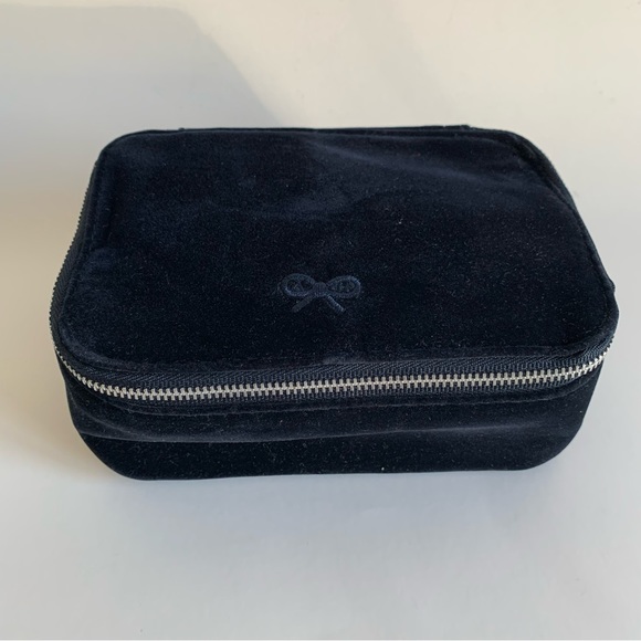 Anya Hindmarch Bags Anya Hindmarch Blue Velvet Mini Bag Beauty